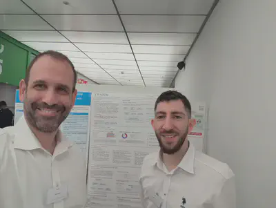 Petros Aristidou and Savvas Panagi at the TRAISIM poster